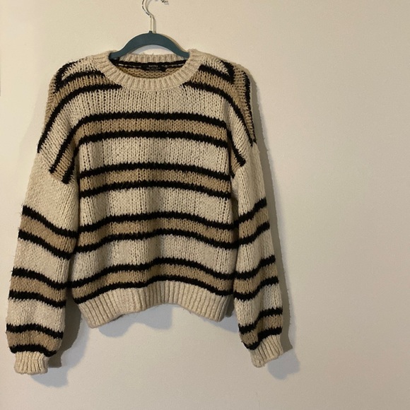 Bershka Sweaters - Bershka Oversized Striped Sweater